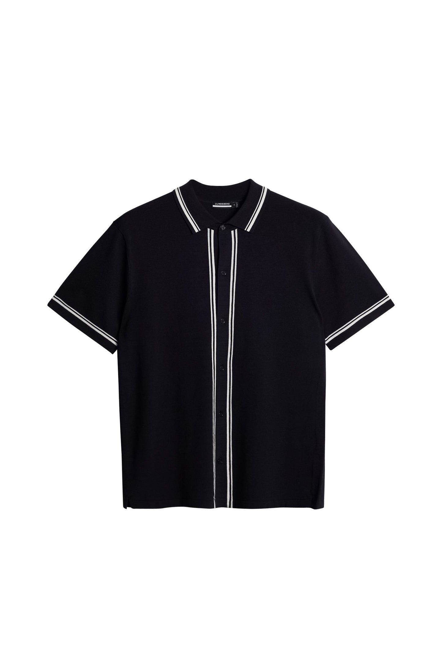Nicolai Knitted Polo Shirt / Navy