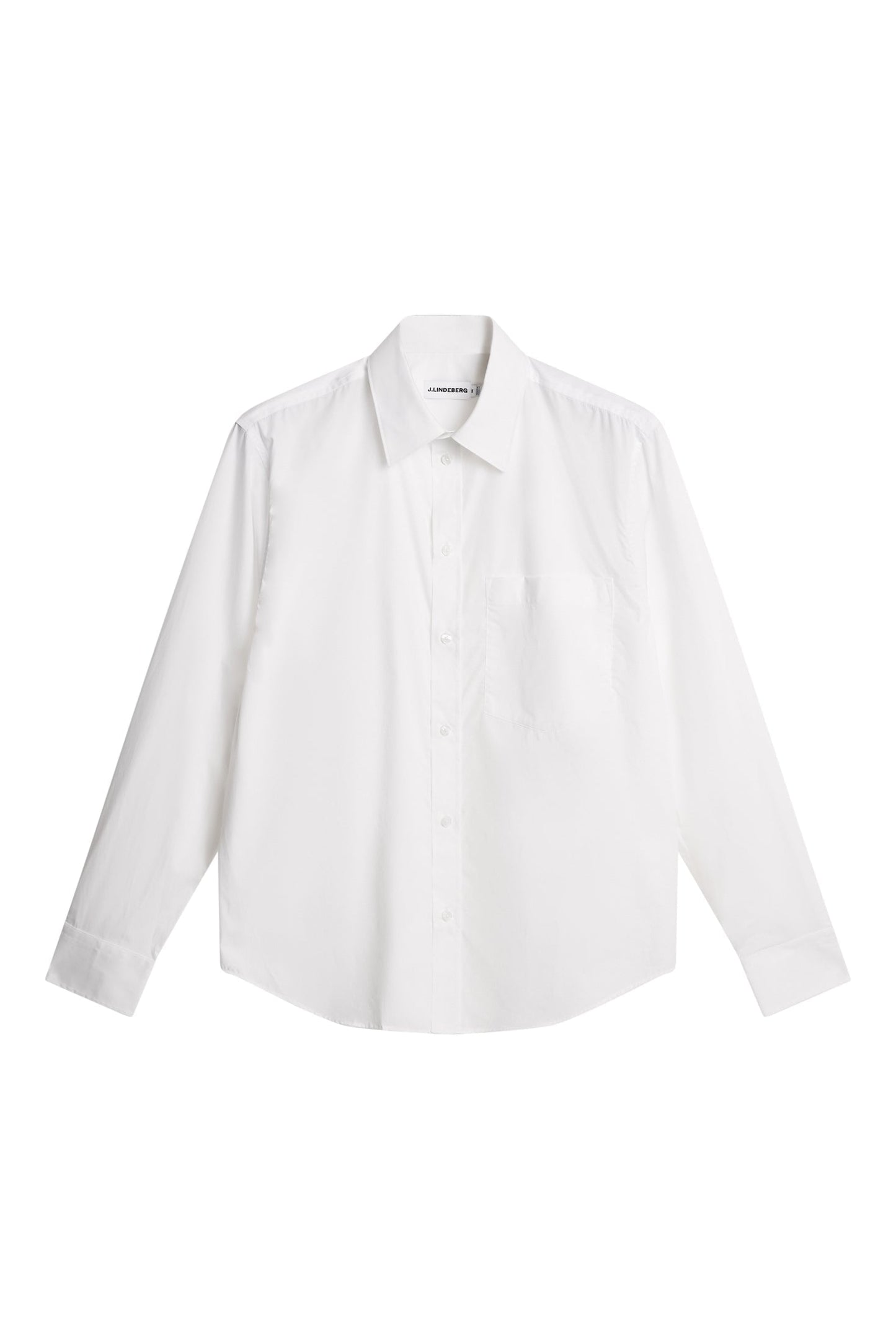 Zachary Cotton Solid Shirt / White