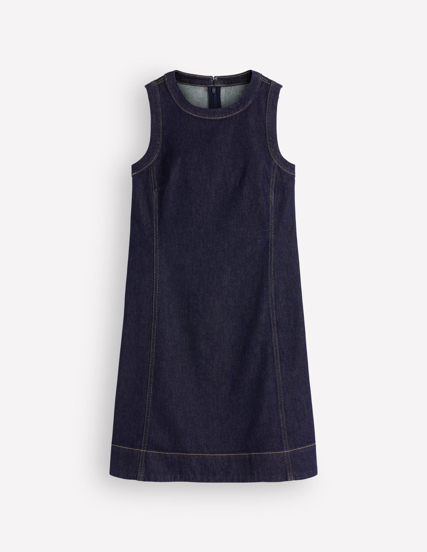 Lou Denim Shift Dress-Indigo Denim