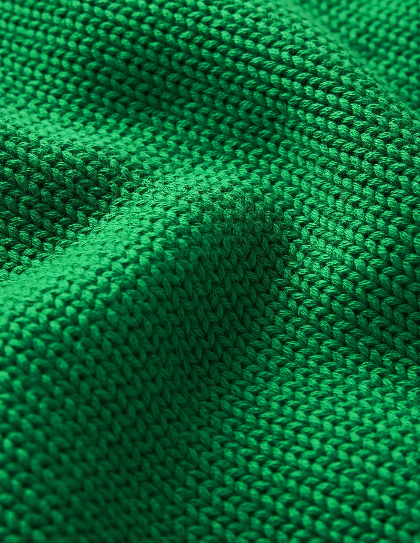 Lucy Cotton V-neck Jumper-Highland Green