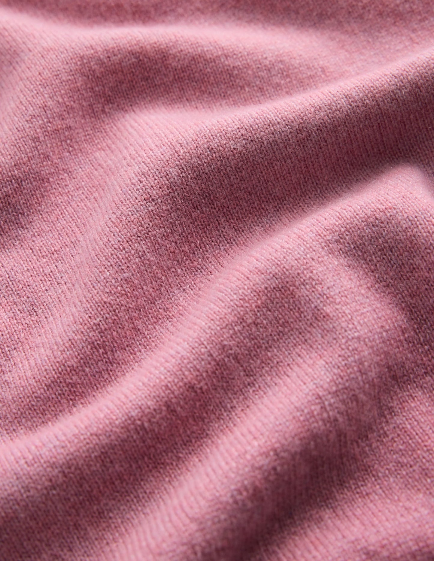 Elsie Cashmere Crew Jumper-Pink Heather