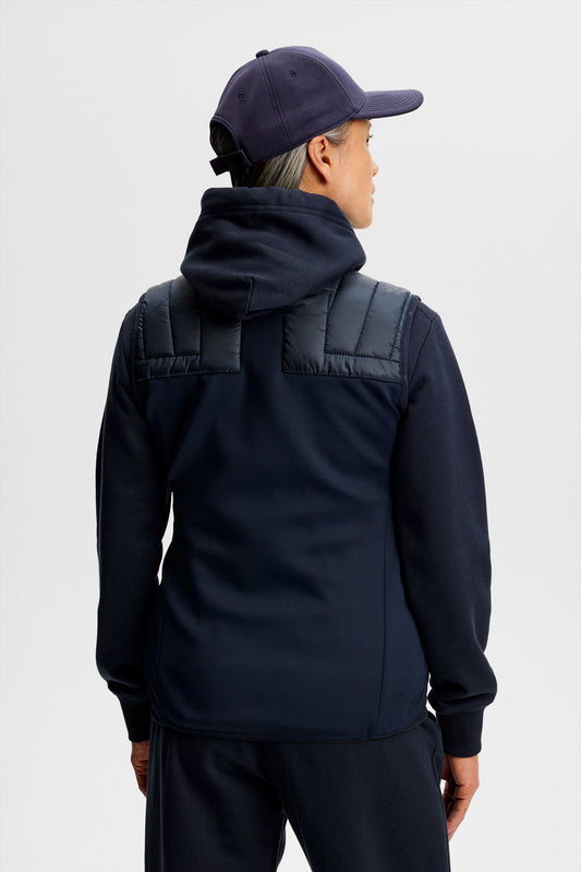 Holma Quilt Hybrid Vest / Navy