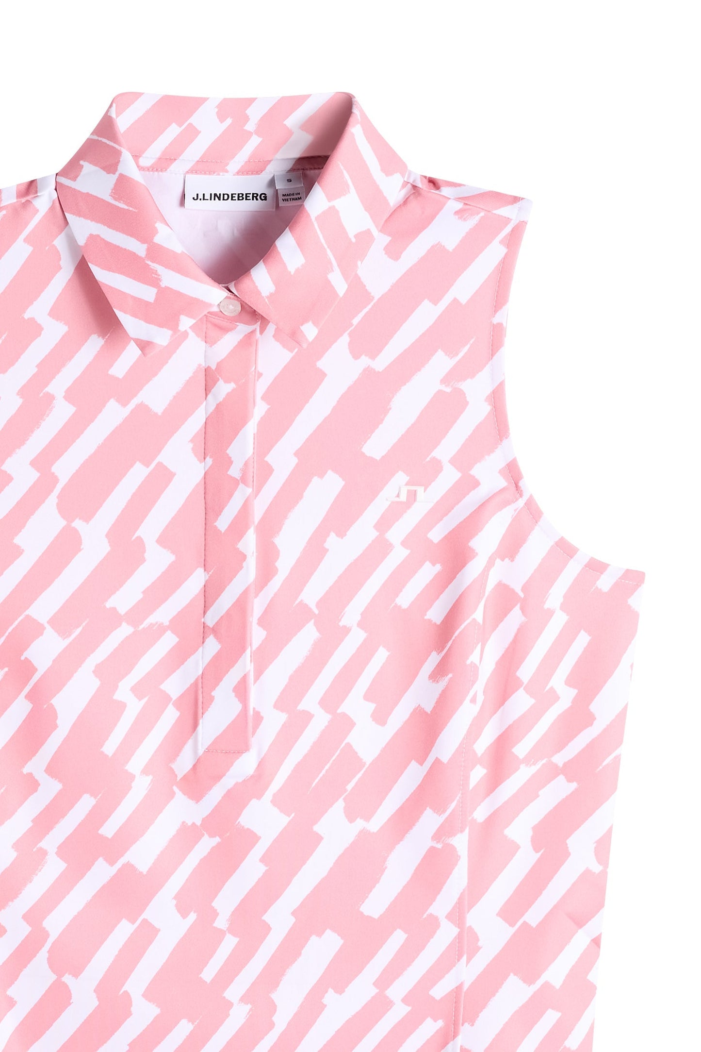Dena Print Sleeveless Polo / Oak Flamingo M