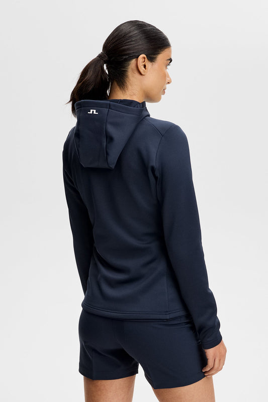 Aerielle Quarter Zip Hood / Navy