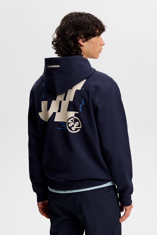 Club Printed Hood / Navy