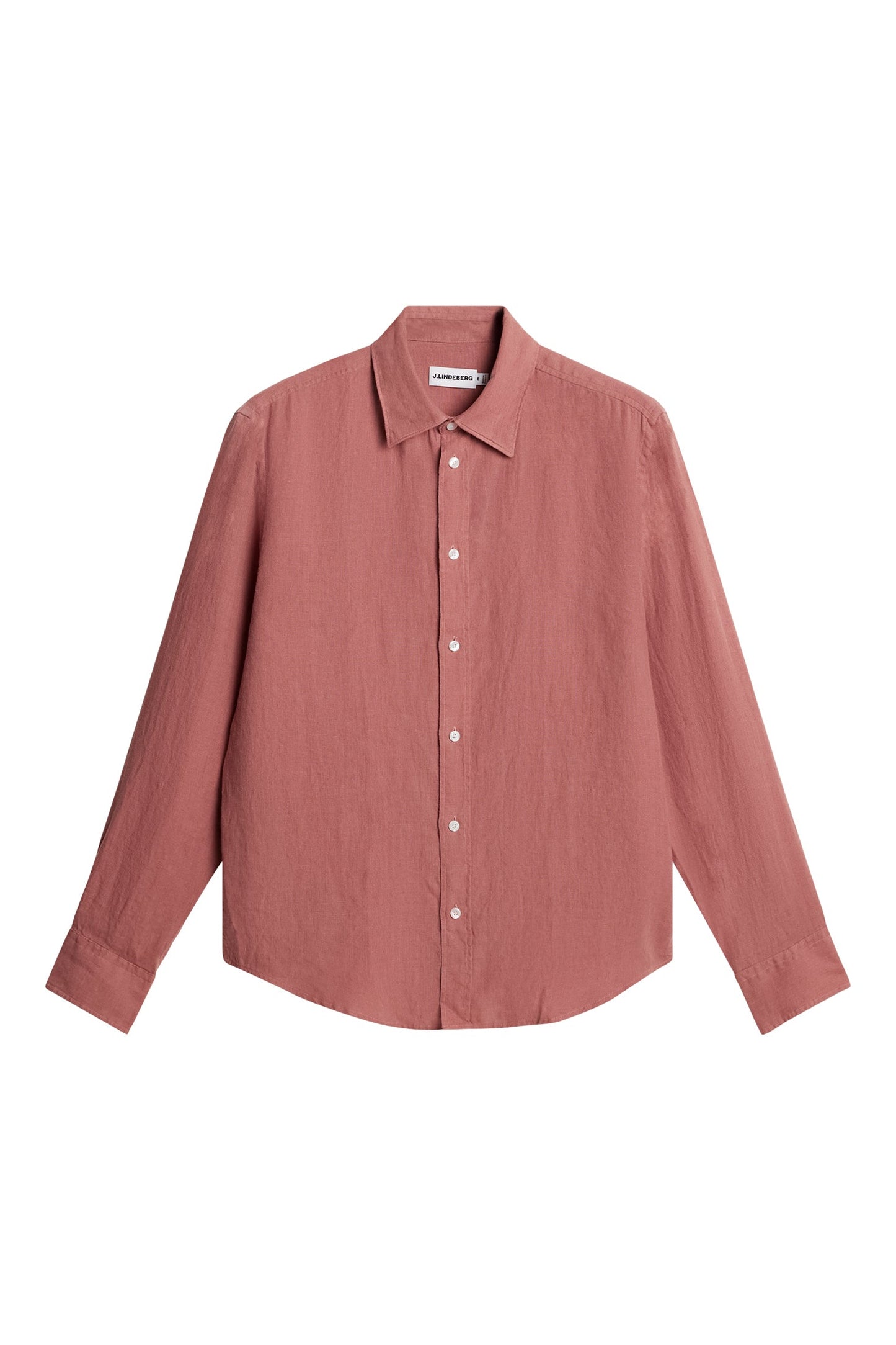Zachary Clean Linen Shirt / Withered Rose