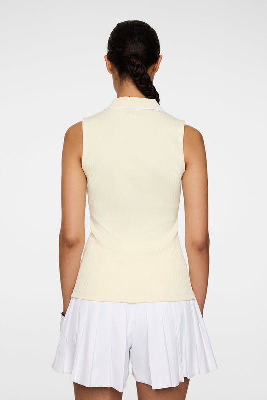 Delilah Sleeveless Top / Lemon Icing