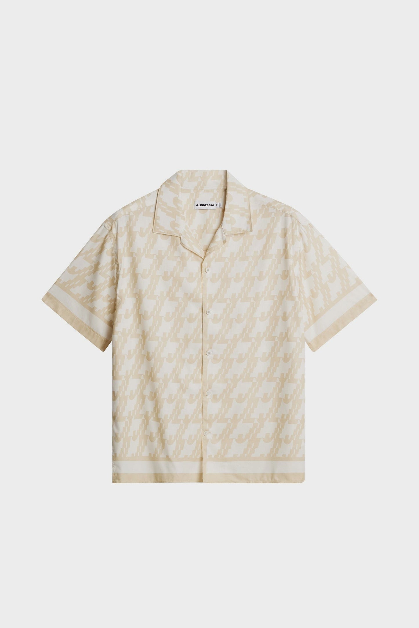 Ellis Border Resort Shirt / Glitch White