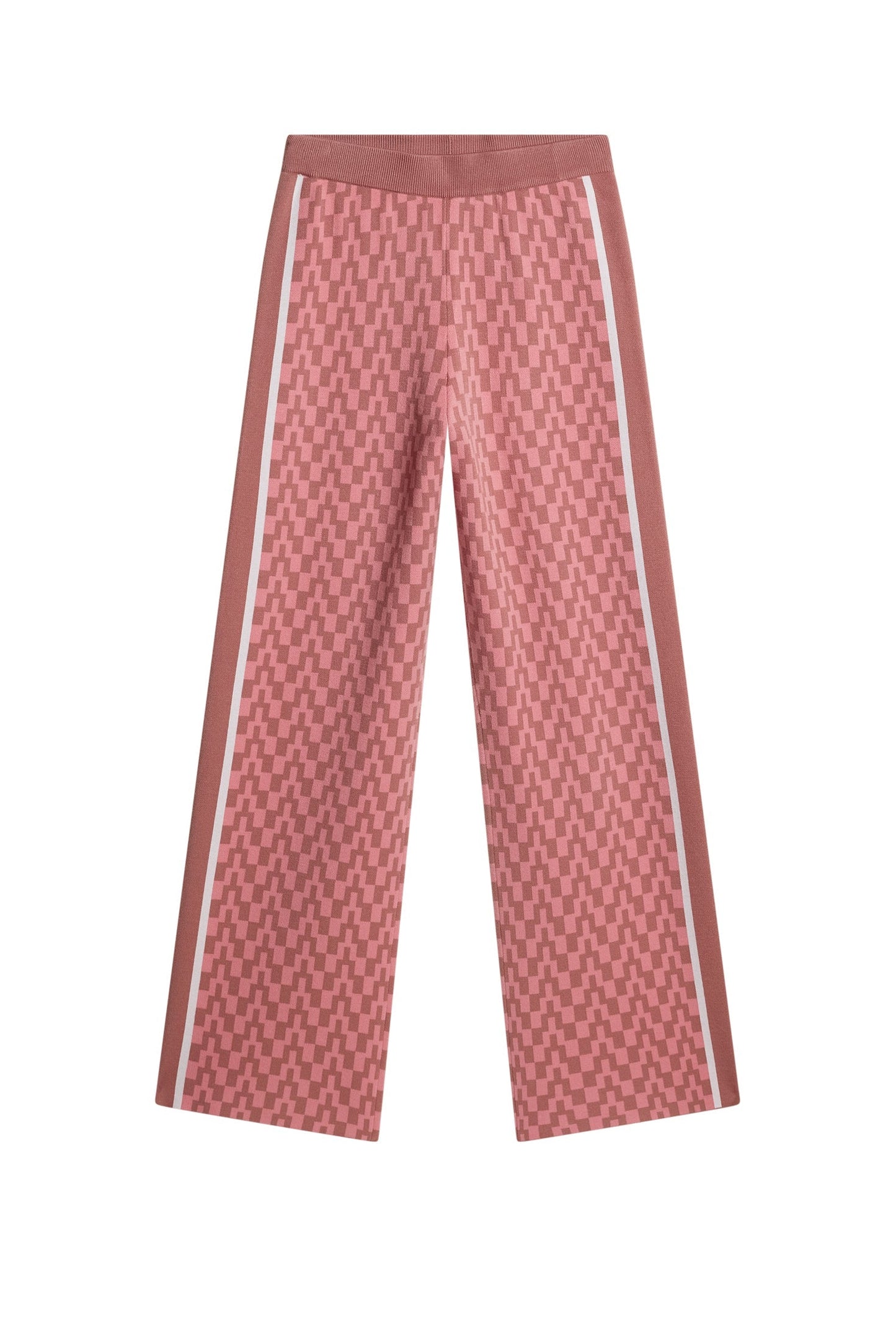 Kera Knitted Jacquard Pant / Bridge Stack Rose M