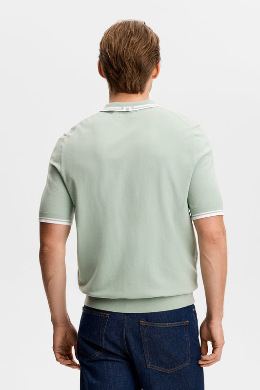 Ramon Knit SS Polo / Jadeite