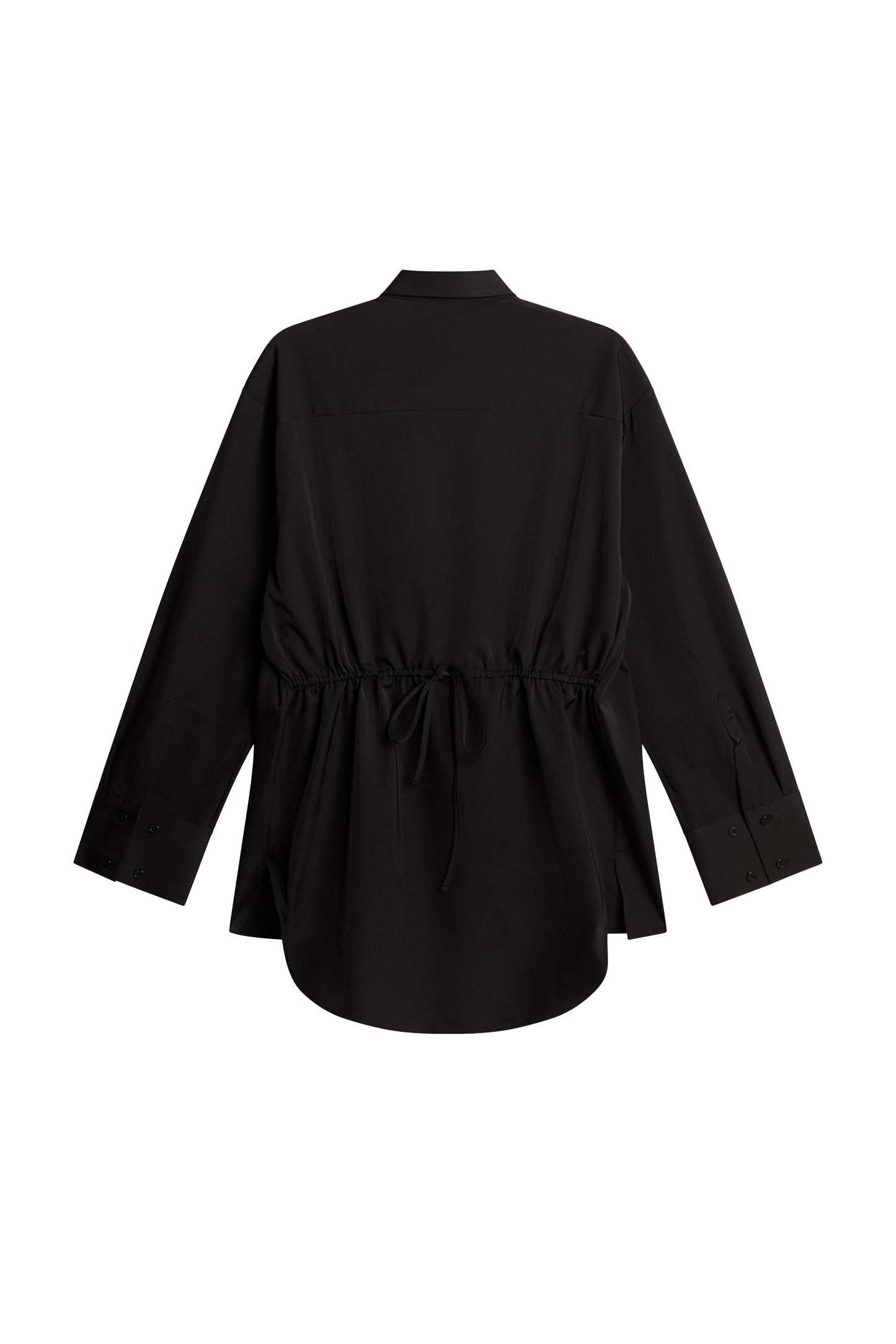 Willow Tech Drape Shirt / Black