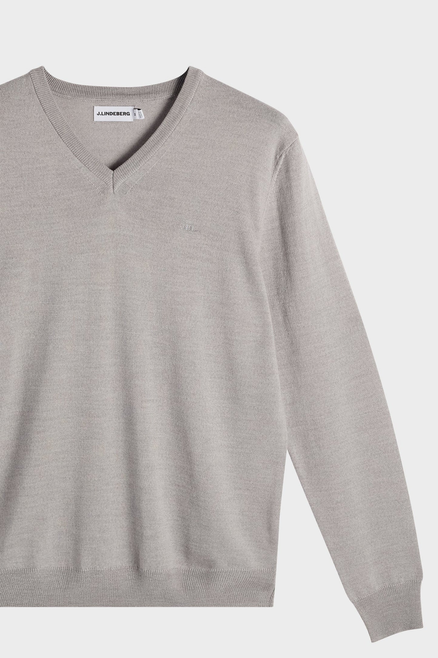 Lymann Knitted Sweater / Light Grey Melange