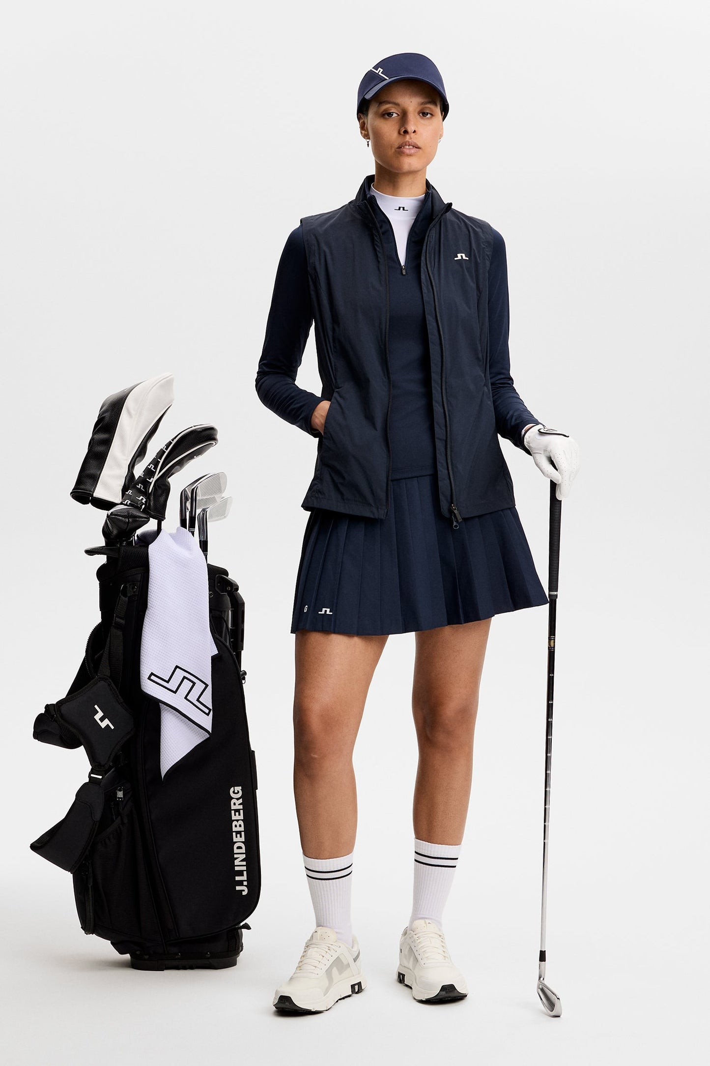 Cindy Quarter Zip Mid Layer / Navy