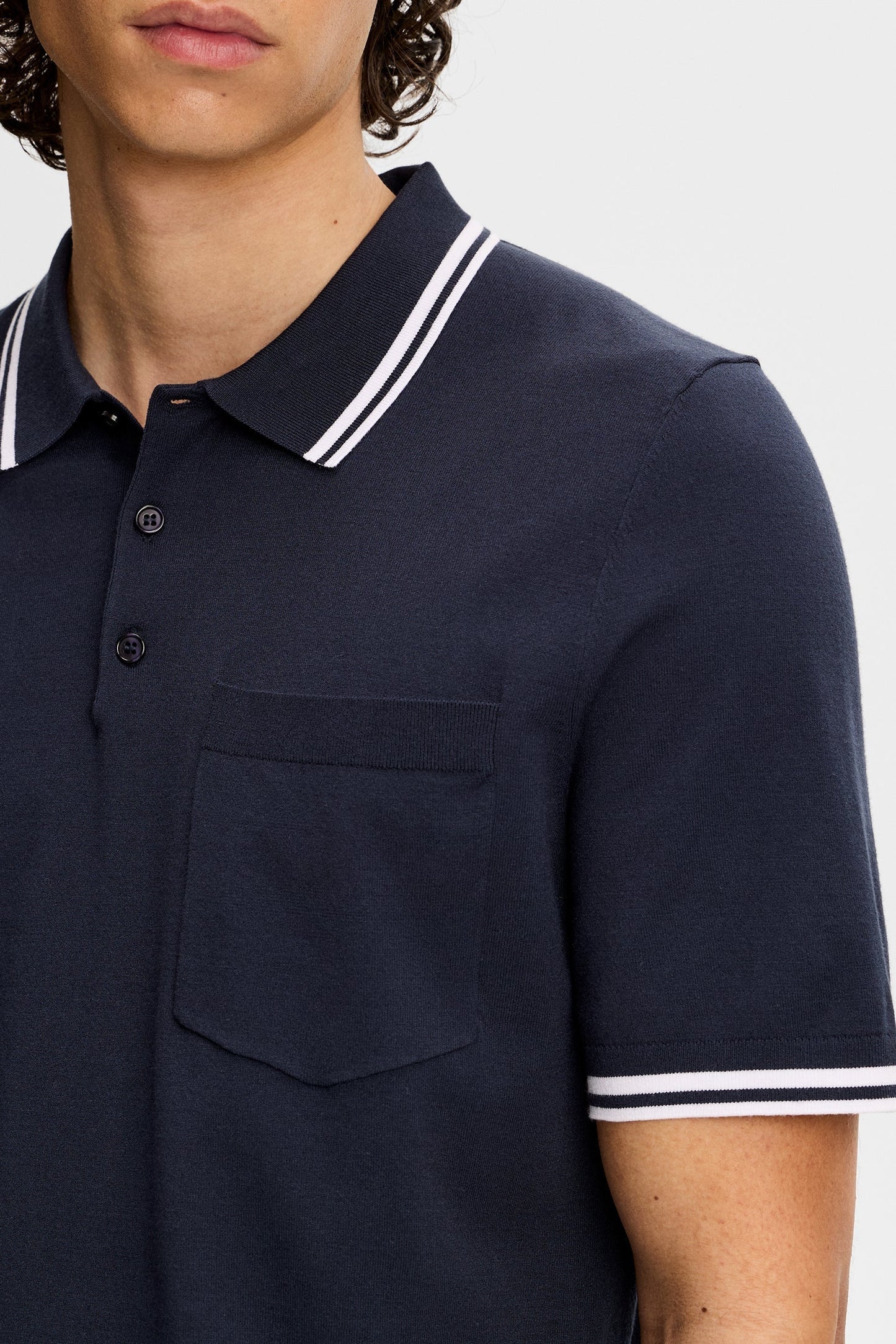 Ramon Knit SS Polo / Navy