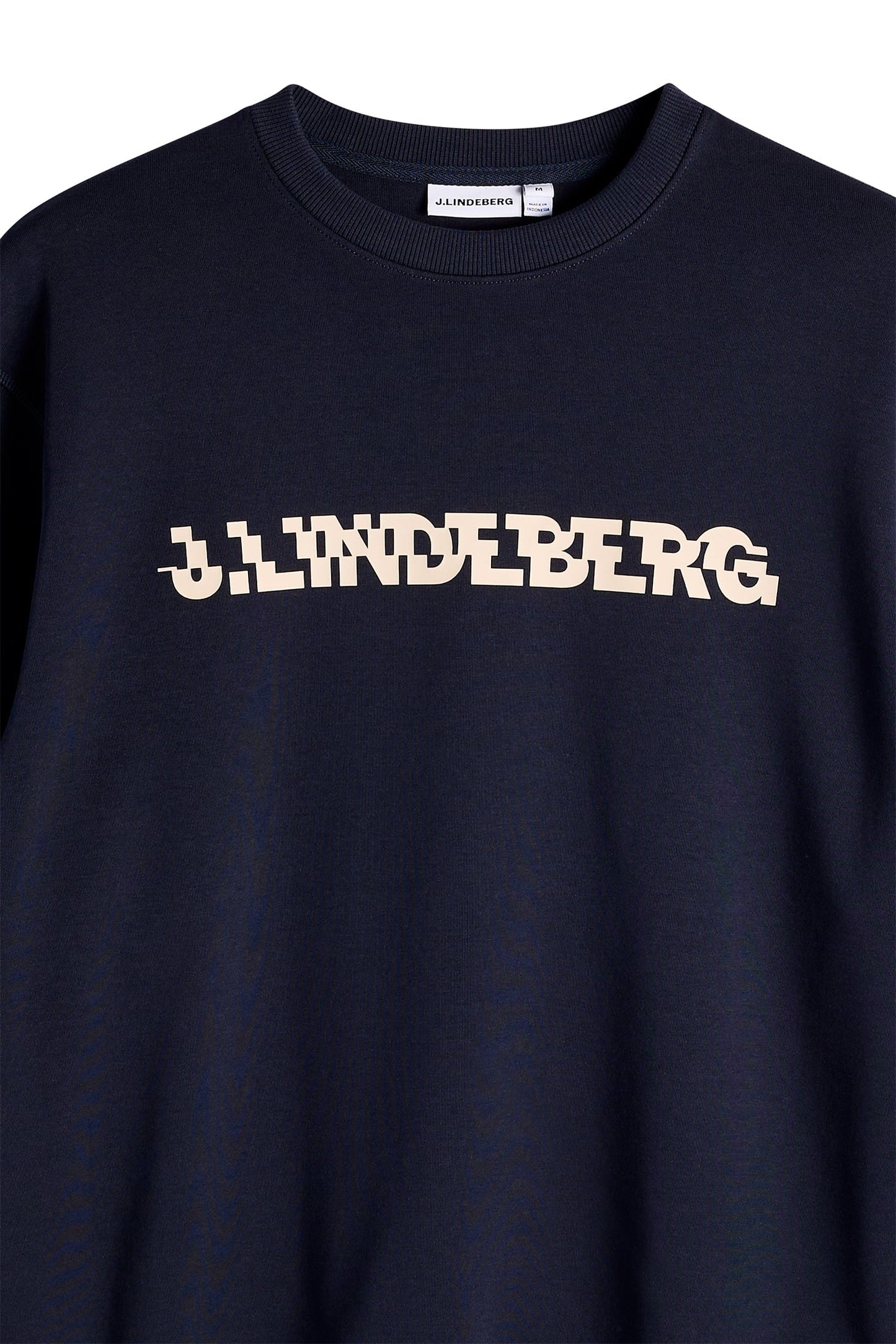 Club Printed  Crew Neck / Navy
