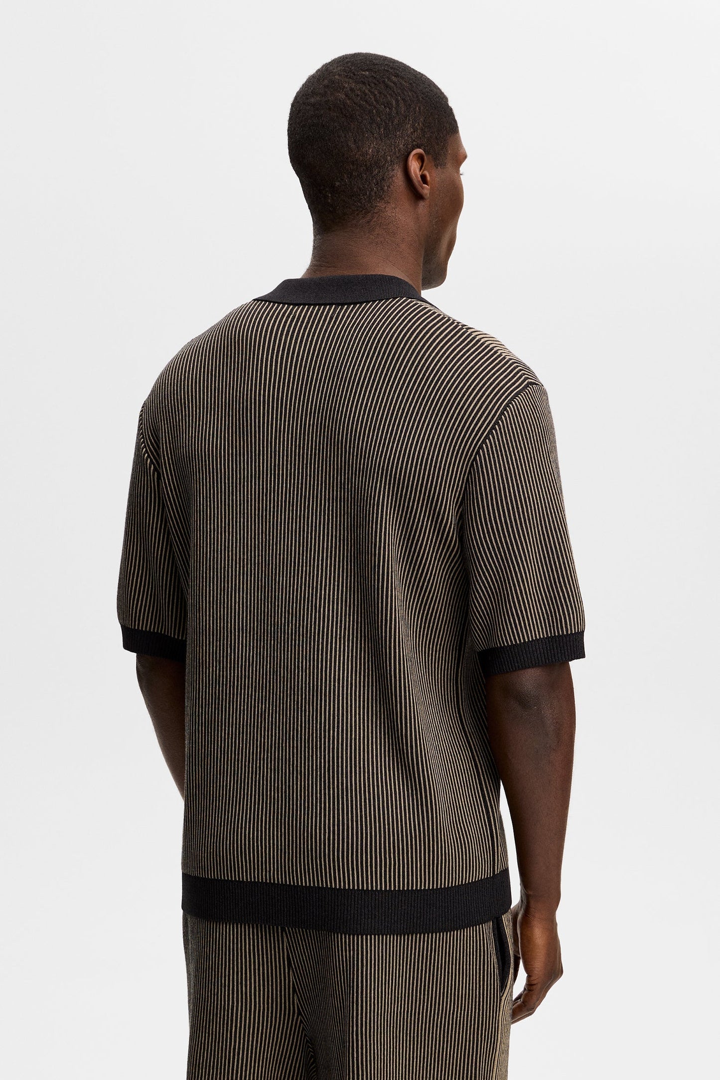 Sal Knitted Polo / Black