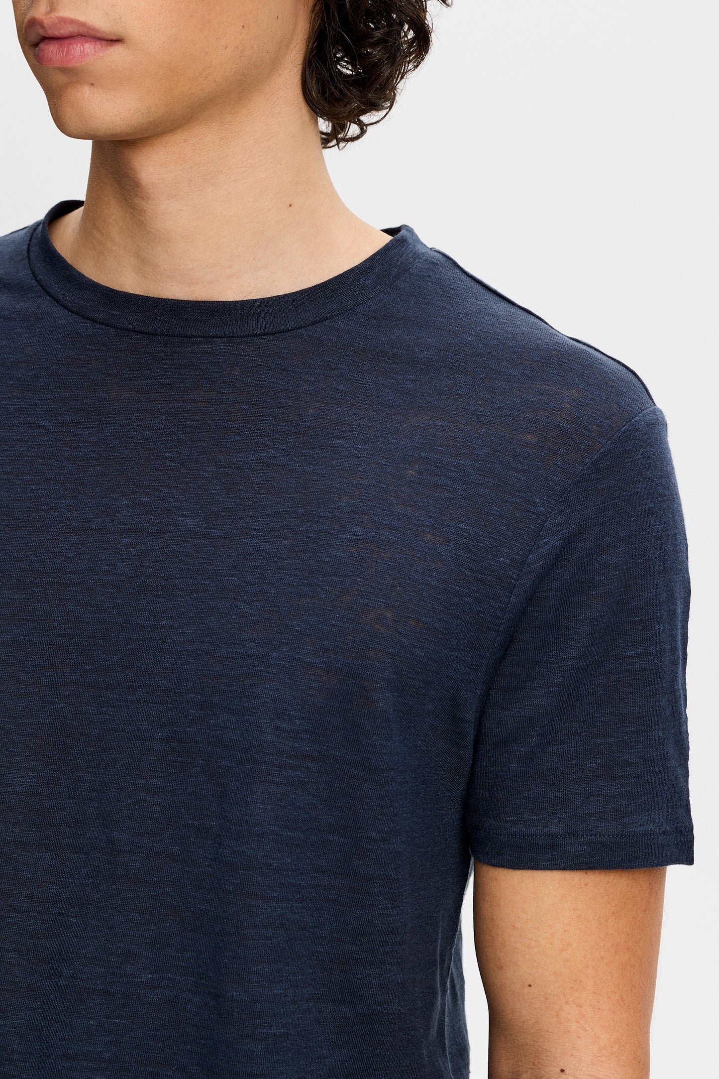 Coma Linen Tee / Navy