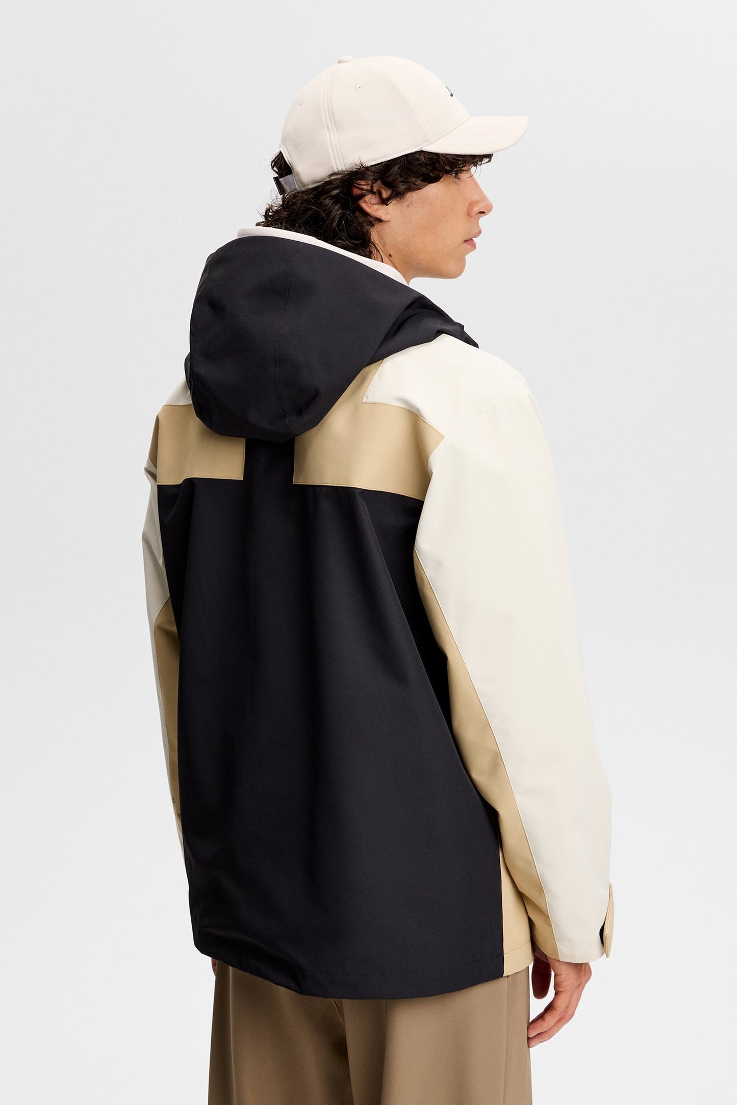 Fabio color block jkt / Black