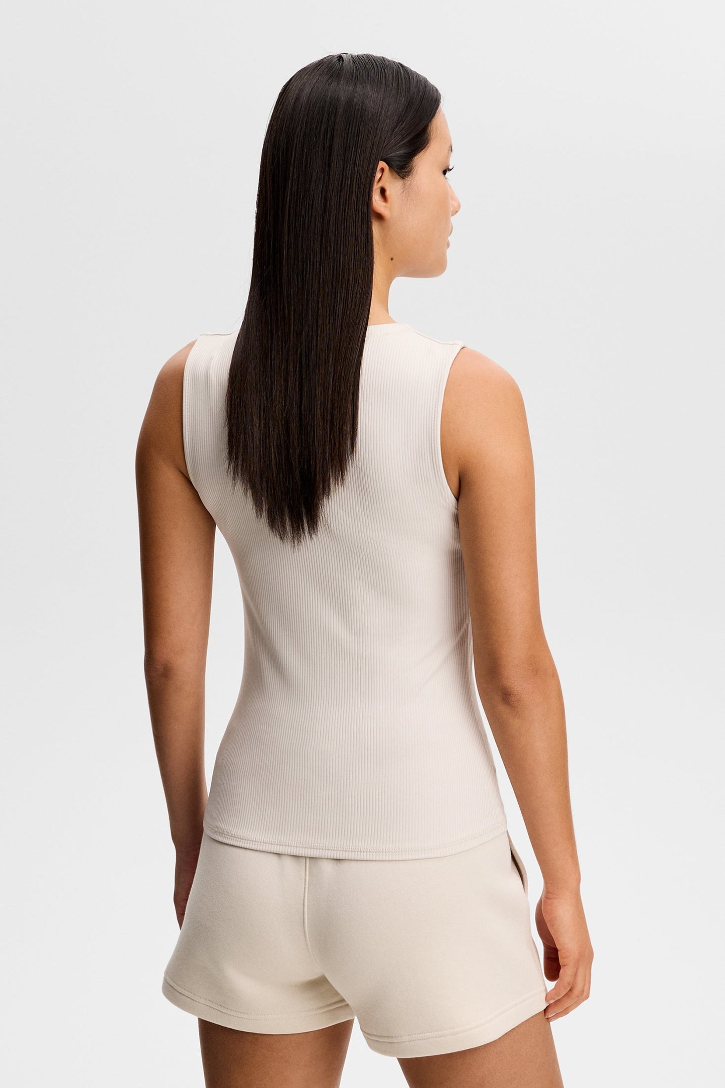 Hannah Sleeveless Top / Moonbeam