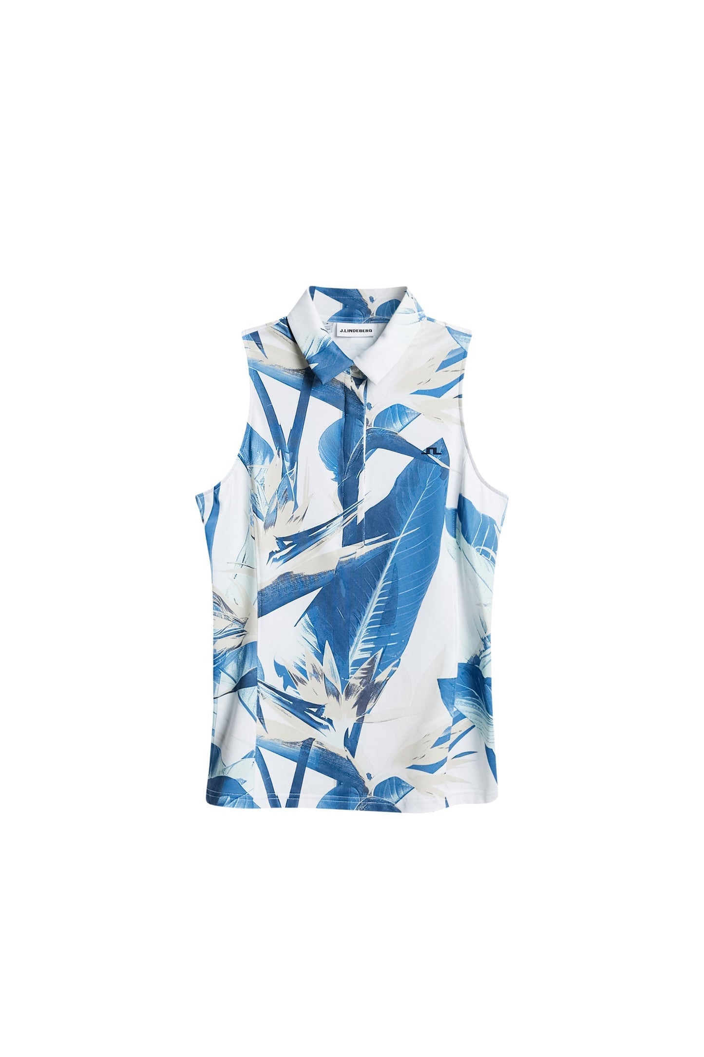 Dena Print Sleeveless Polo / Paradise Skylight M