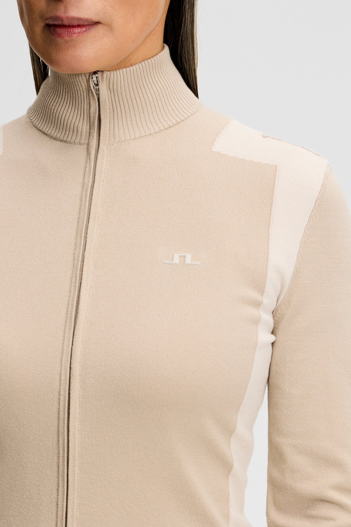 Bianca Knitted Zip Sweater / Island Fossil