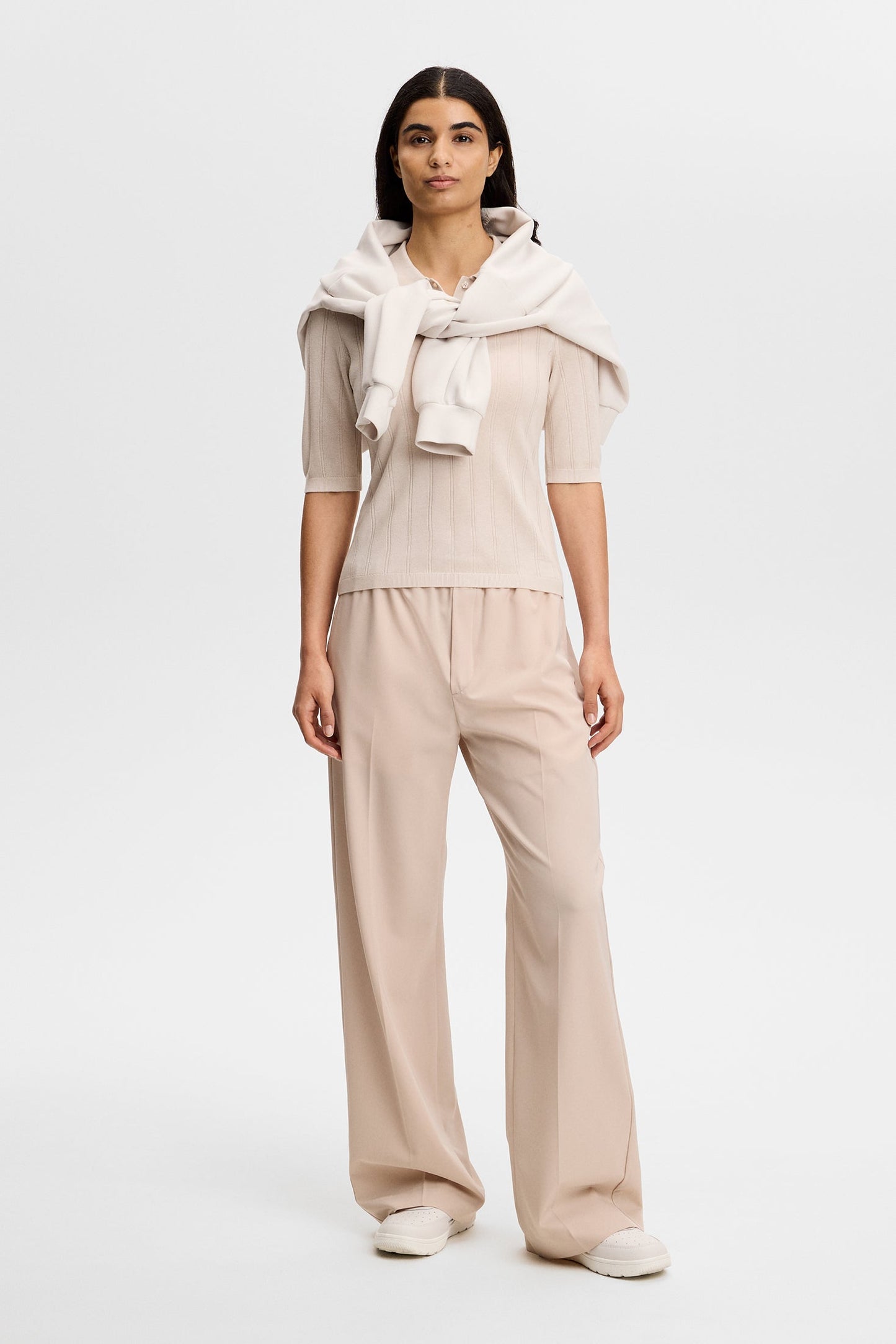 Vida Wide Rib Polo / Moonbeam