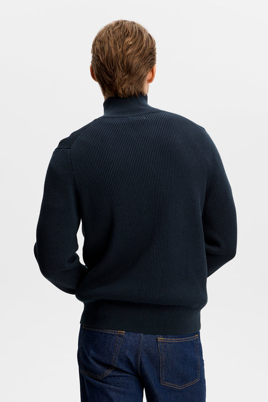 Alexis Full Zip Cardigan / Navy
