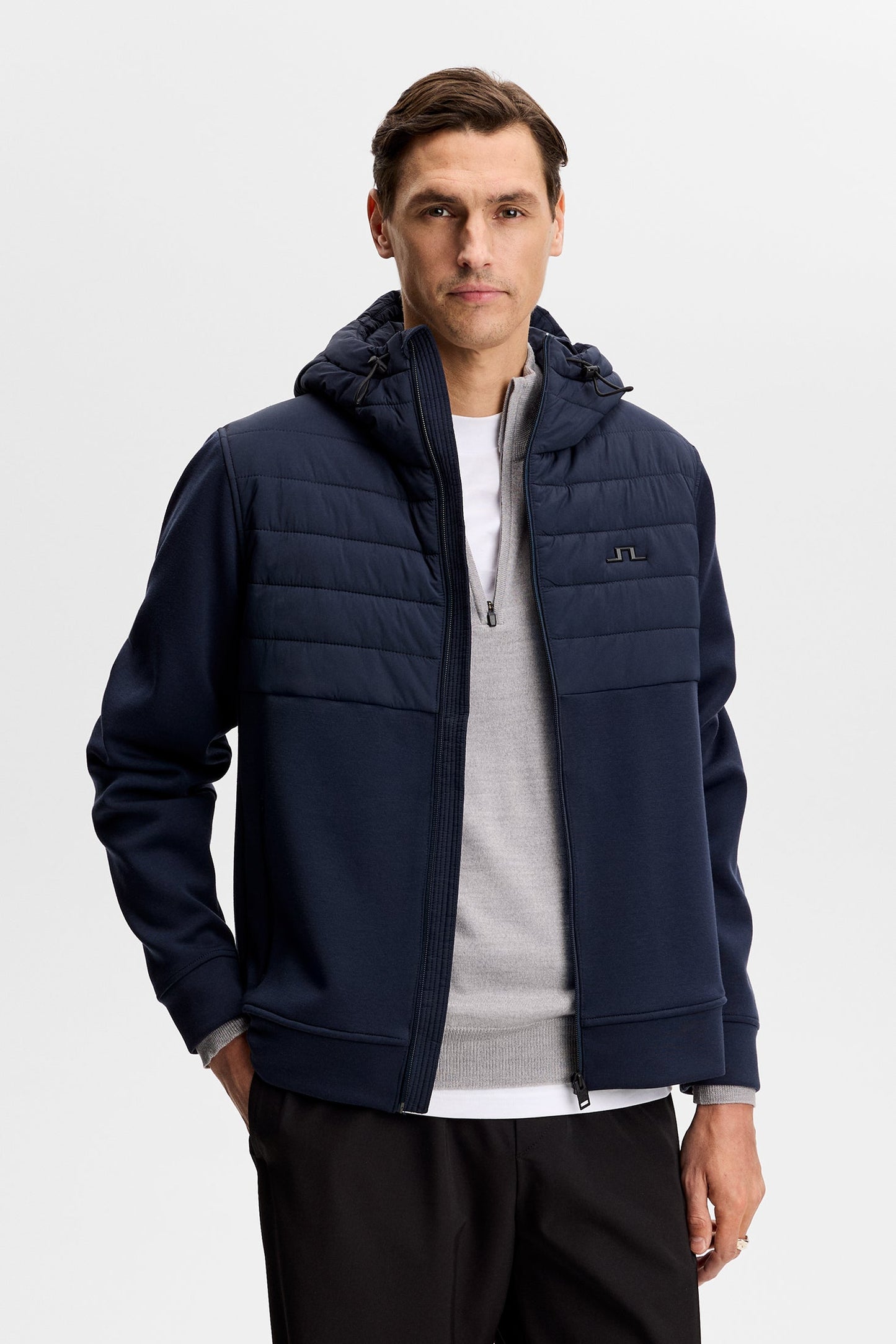 Gage Hybrid Hood Jacket / Navy
