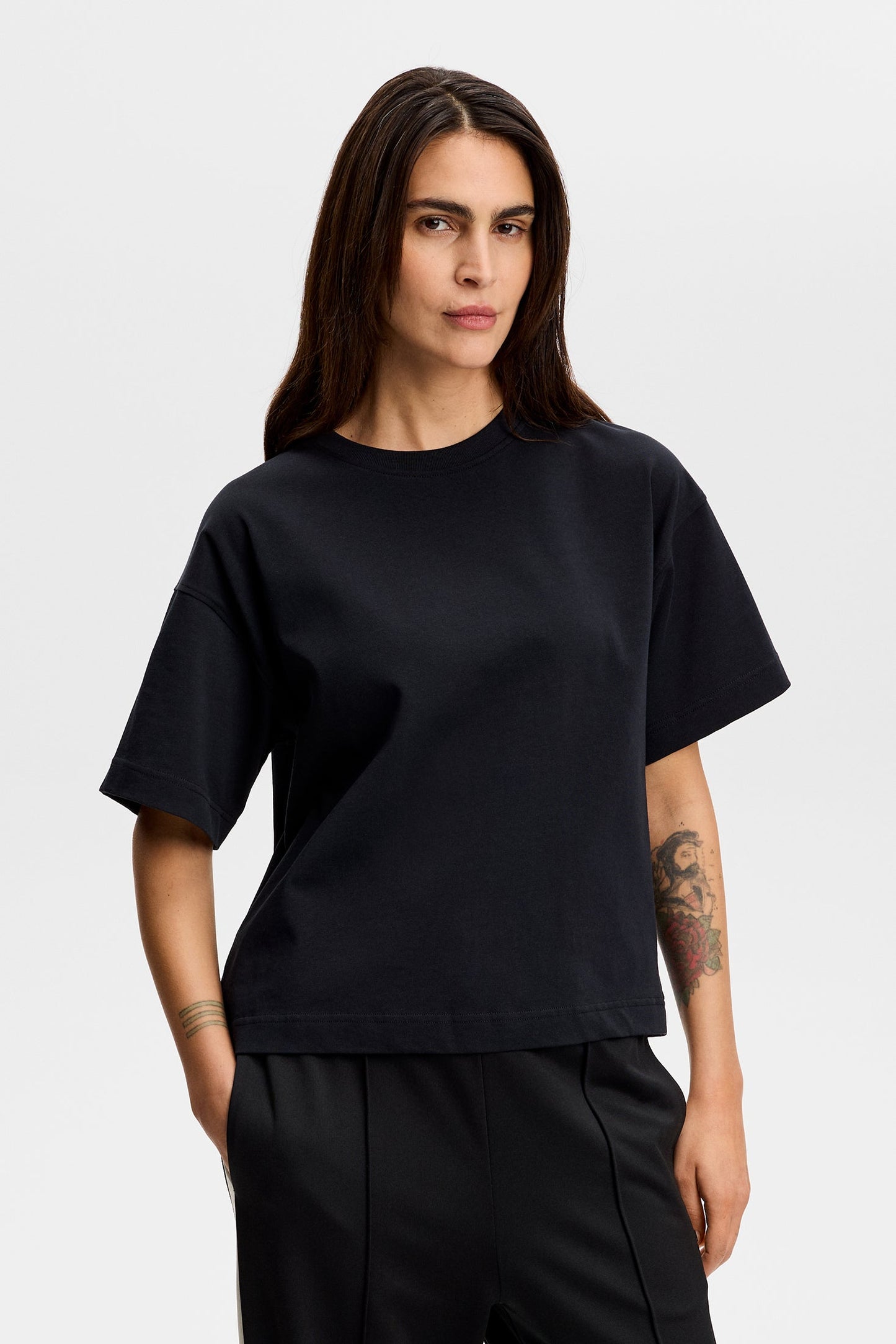 Lilly Boxy T-shirt / Black