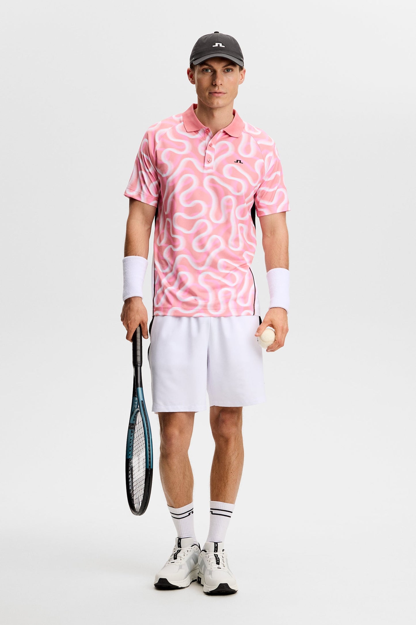 Paul Print Polo / Rally Flamingo M