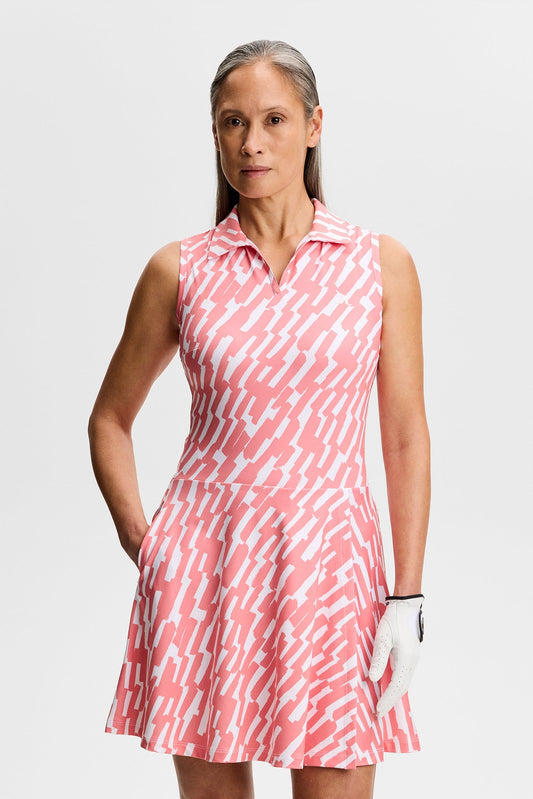Dana Printed Dress / Oak Flamingo M
