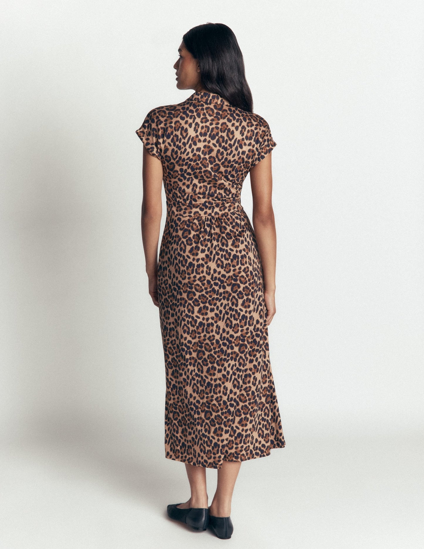 Fae Jersey Shirt Dress-Multi, Brushed Animal
