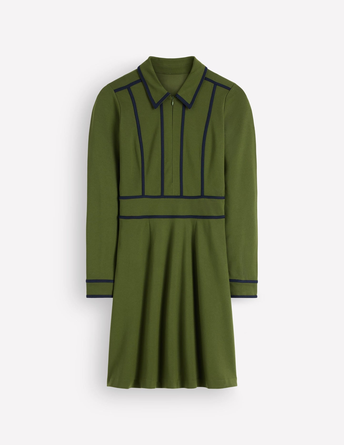 Ula Ponte Short Dress-Brunswick Green, Navy