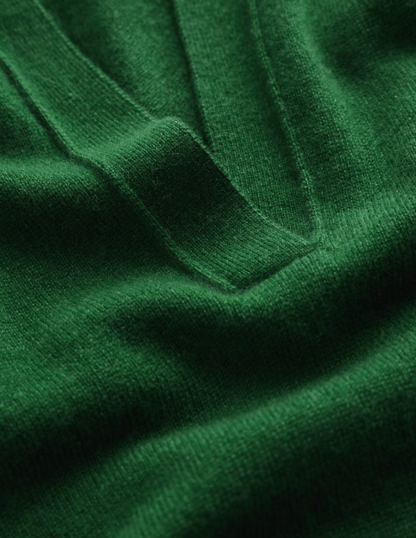 Elsie Cashmere Henley Jumper-Fresh Green