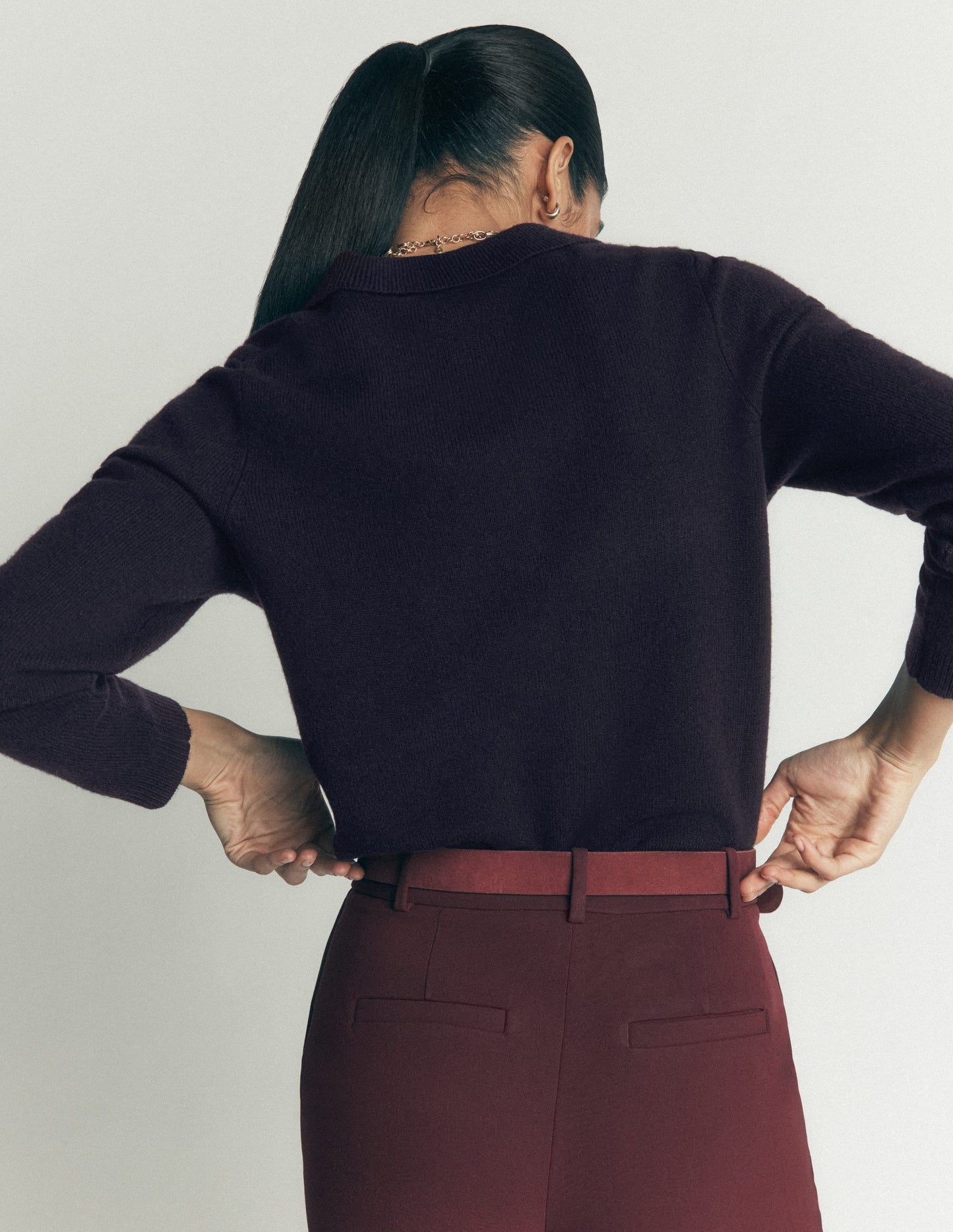 Marianne Merino Wool Jumper-Navy