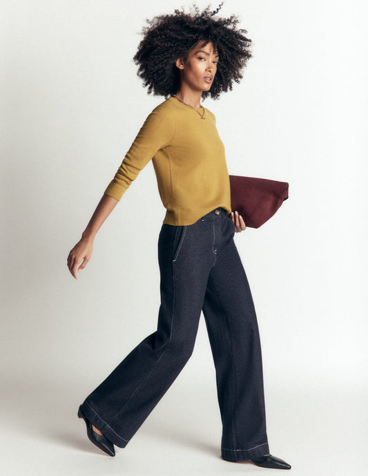 Belgravia Twill Trousers-Indigo