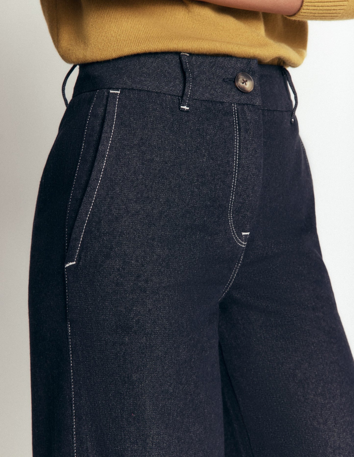 Belgravia Twill Trousers-Indigo