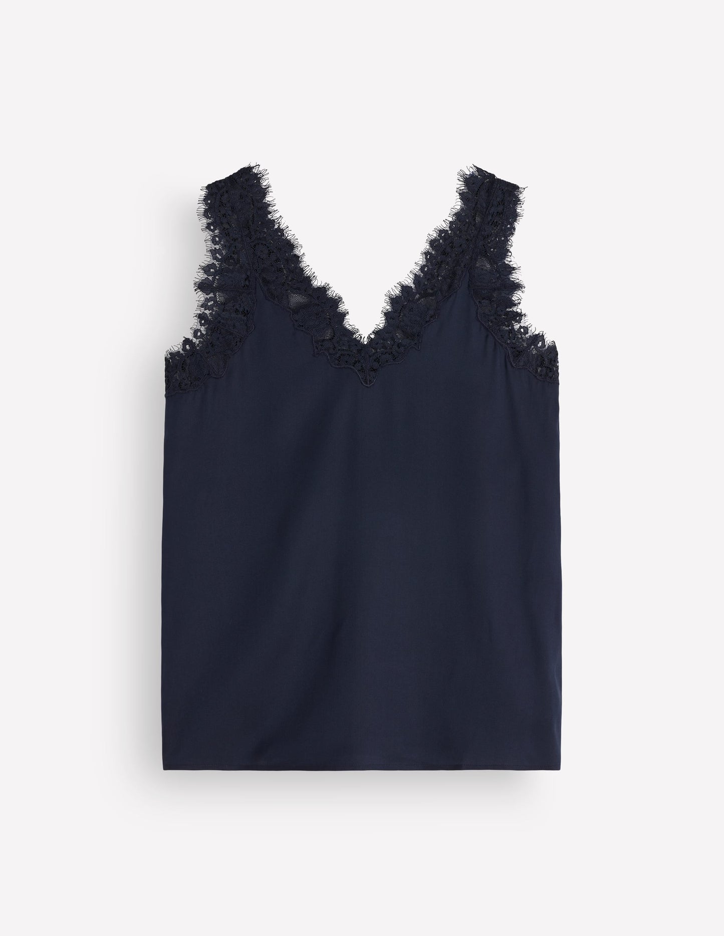 Ara Silk Blend Lace Cami-French Navy