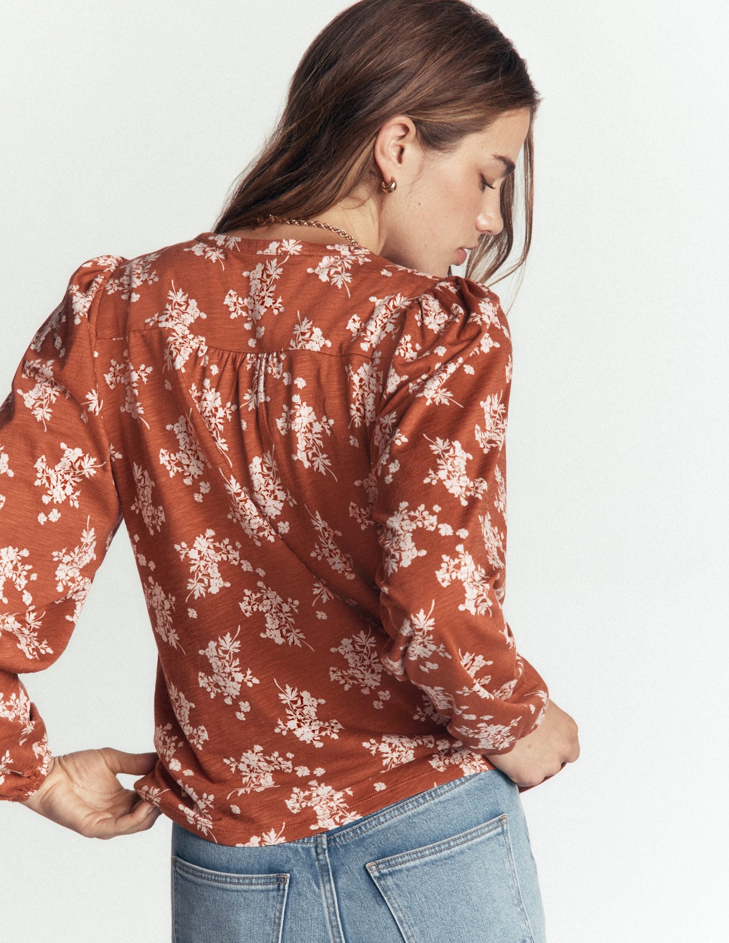 Ara Jersey Shirt-Arabian Spice, Flecked Bunch