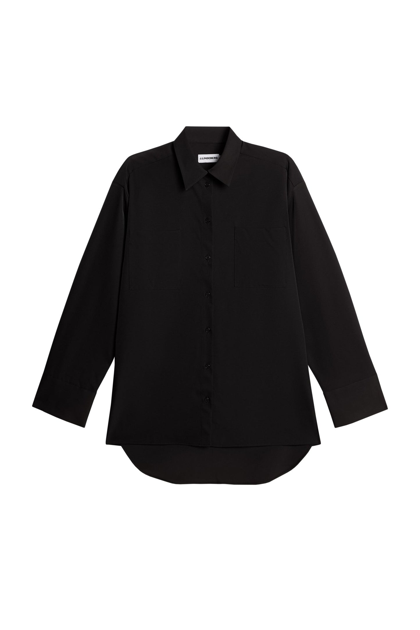 Willow Tech Drape Shirt / Black