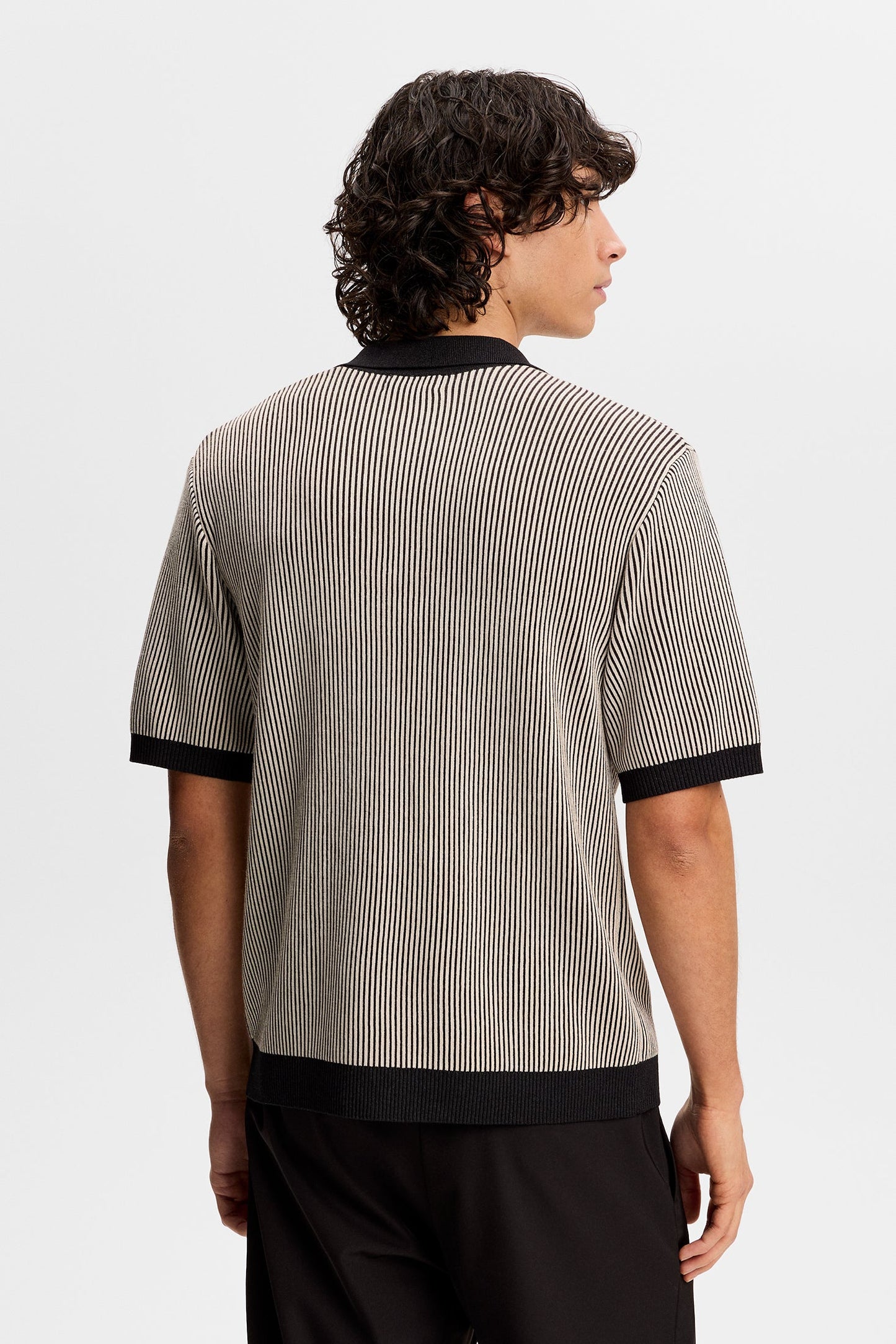 Sal Knitted Polo / Moonbeam