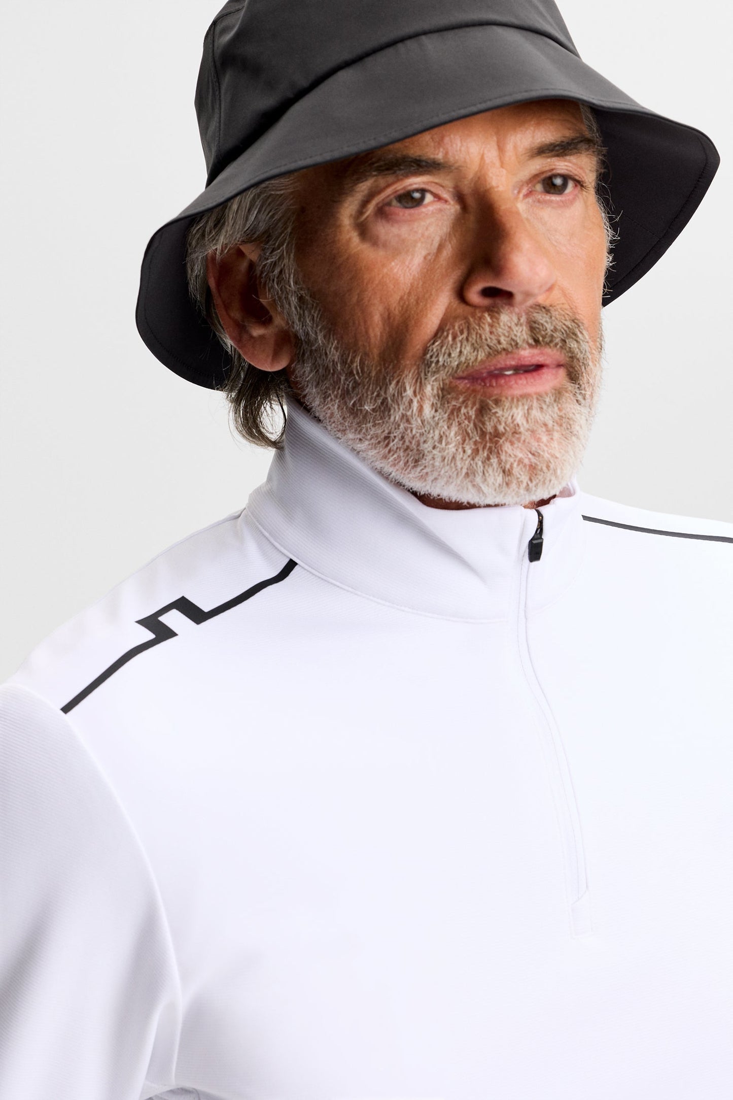 Leon Quarter Zip Mid Layer / White