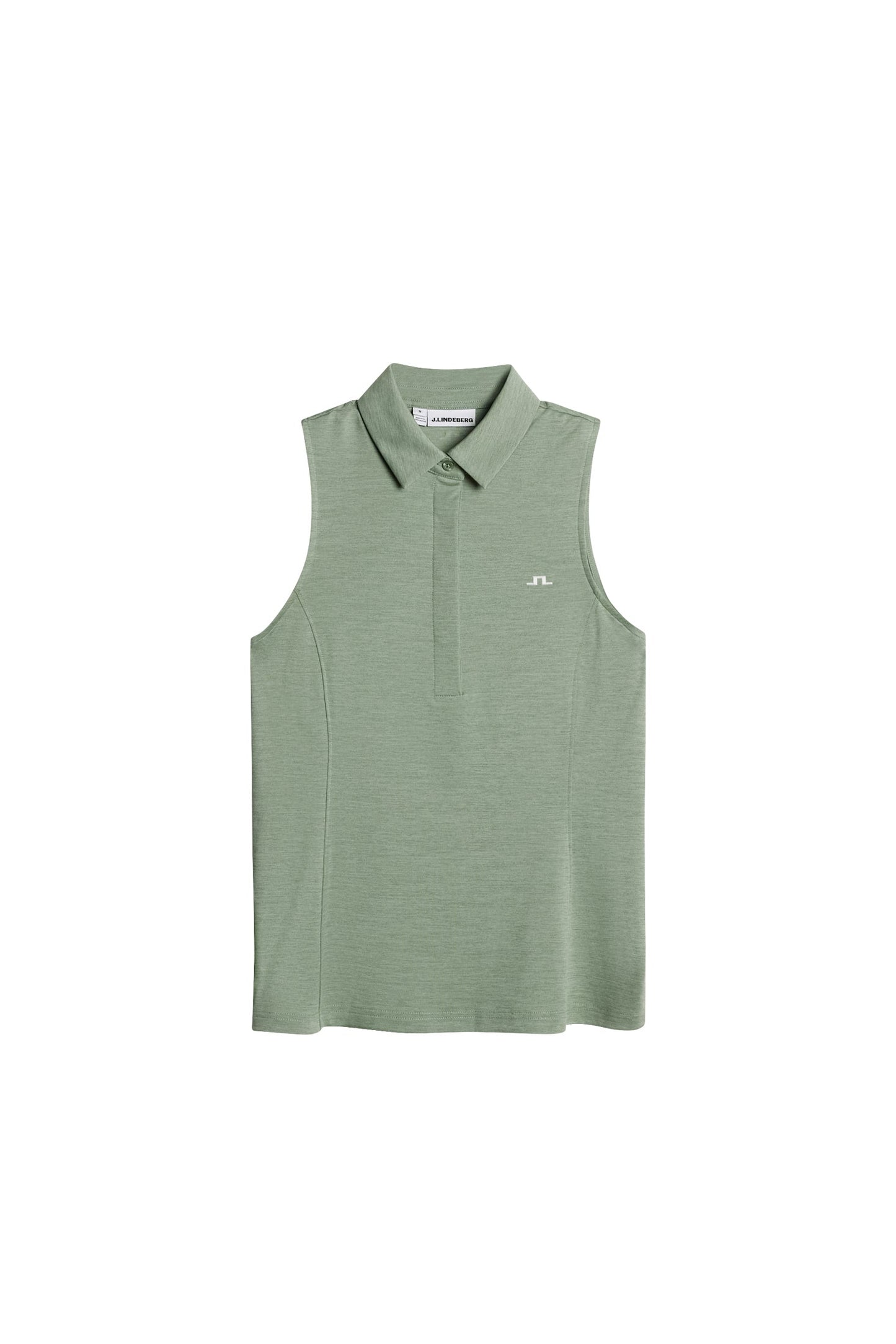 Dena Sleeveless Polo / Hedge Green Melange