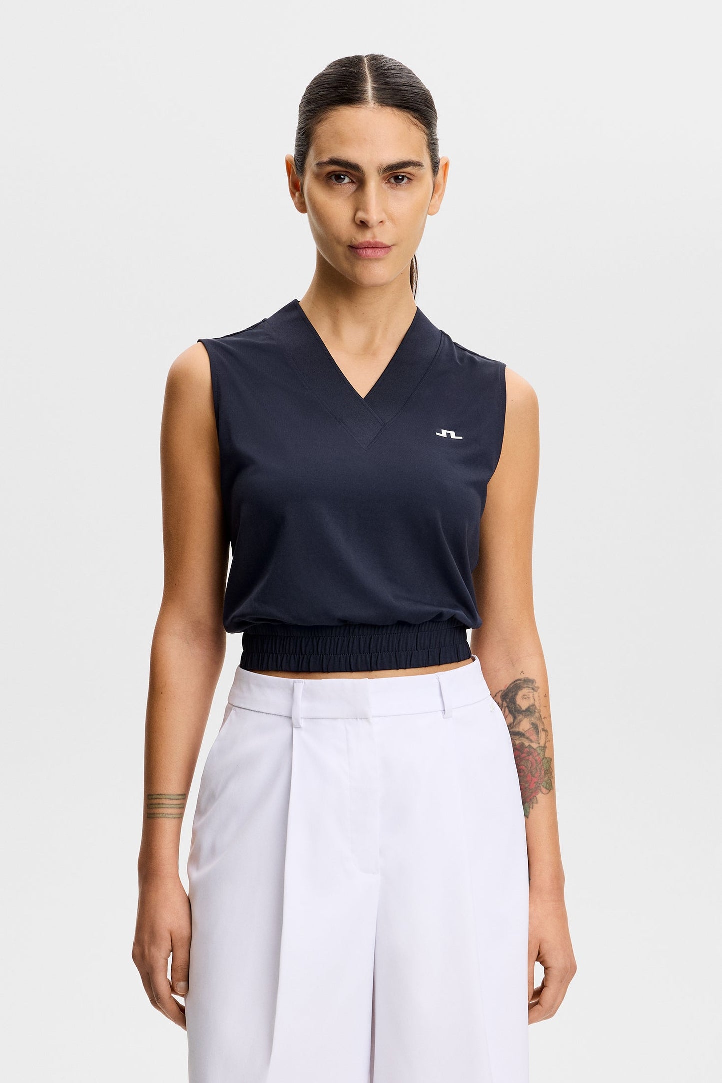 Liny Sleeveless Top / Navy