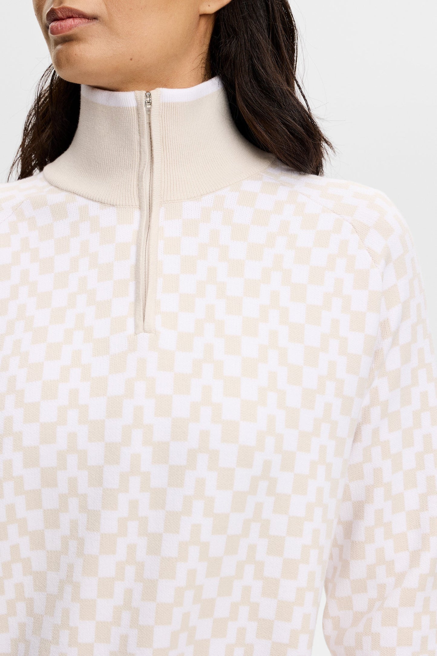 Kerla Knitted Zip Sweater / Bridge Stack Moonbeam M