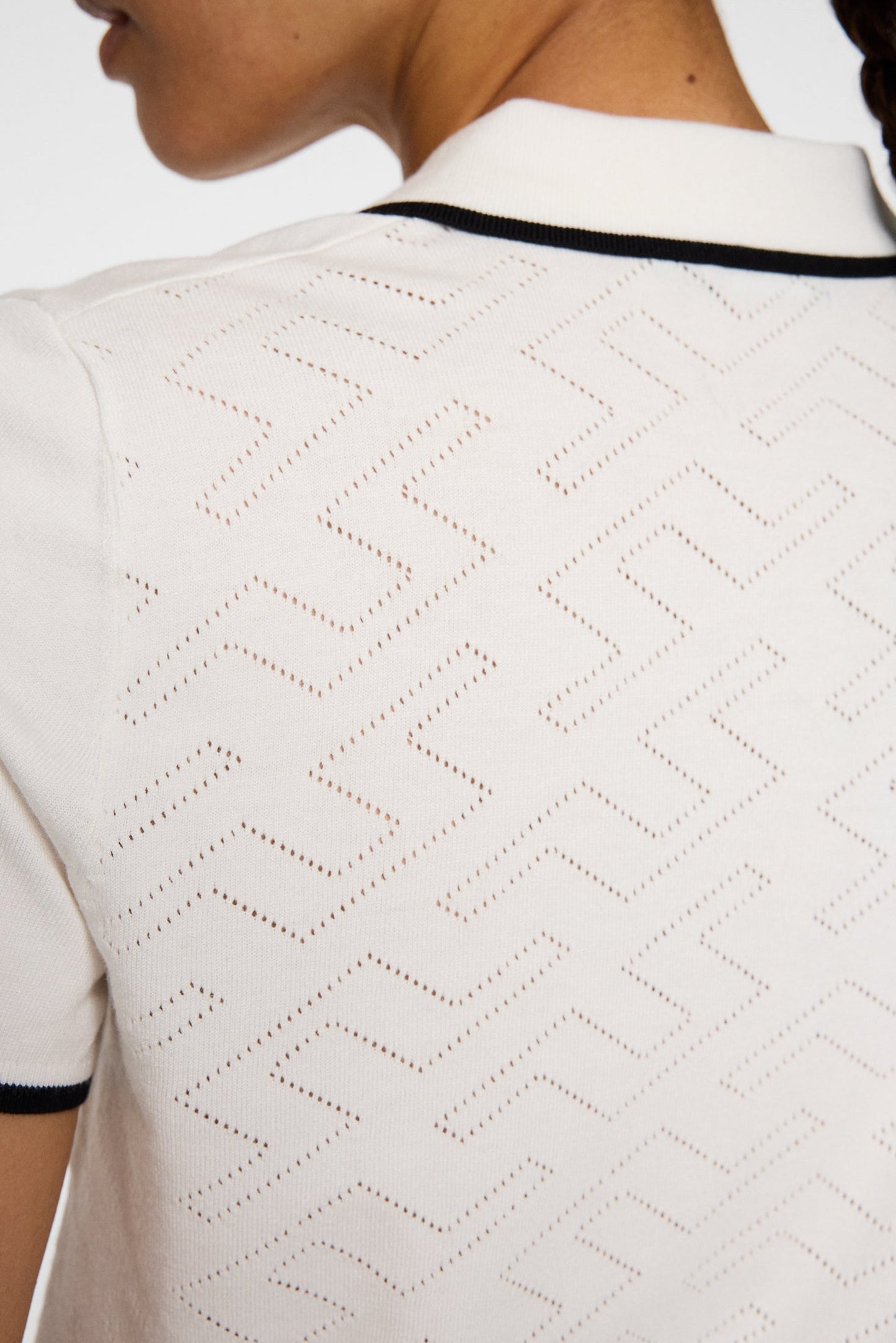 Malva Knitted Polo Shirt / White