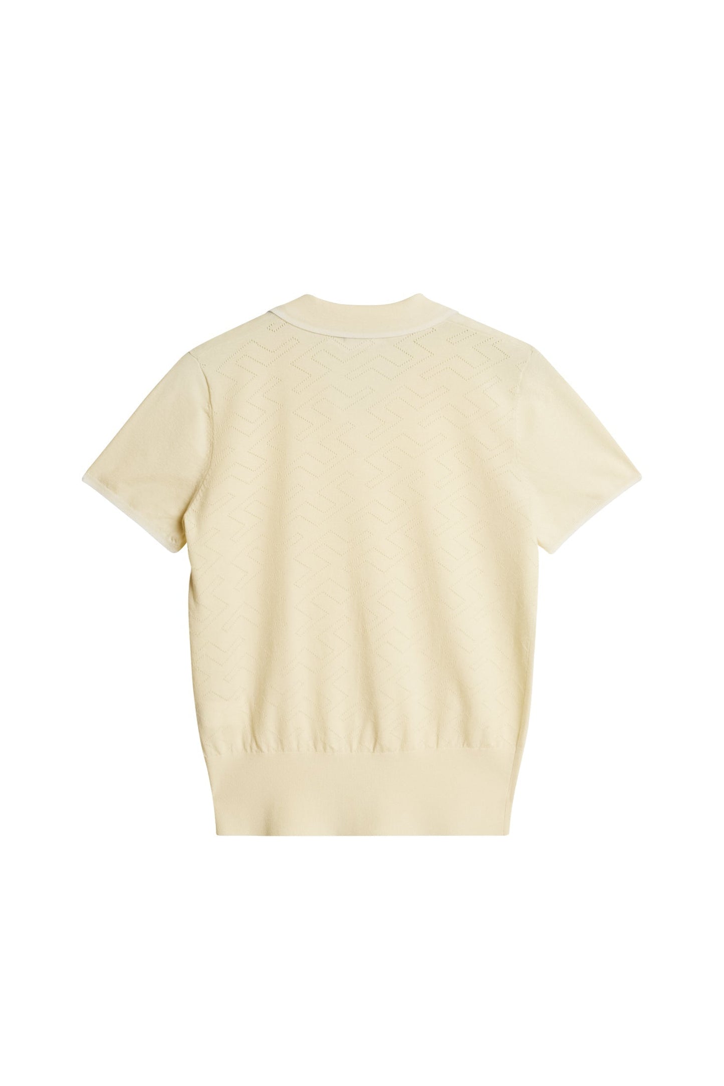 Malva Knitted Polo Shirt / Lemon Icing