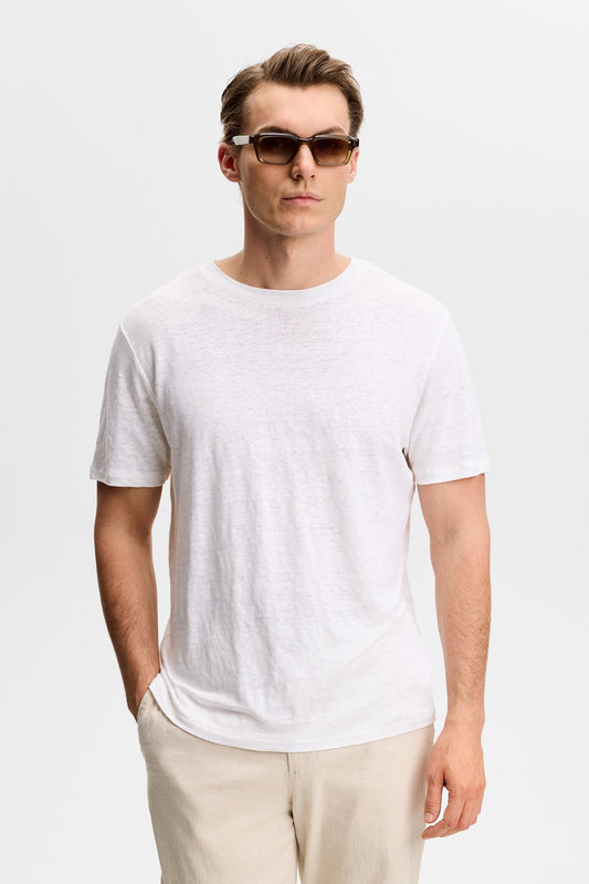 Coma Linen Tee / White