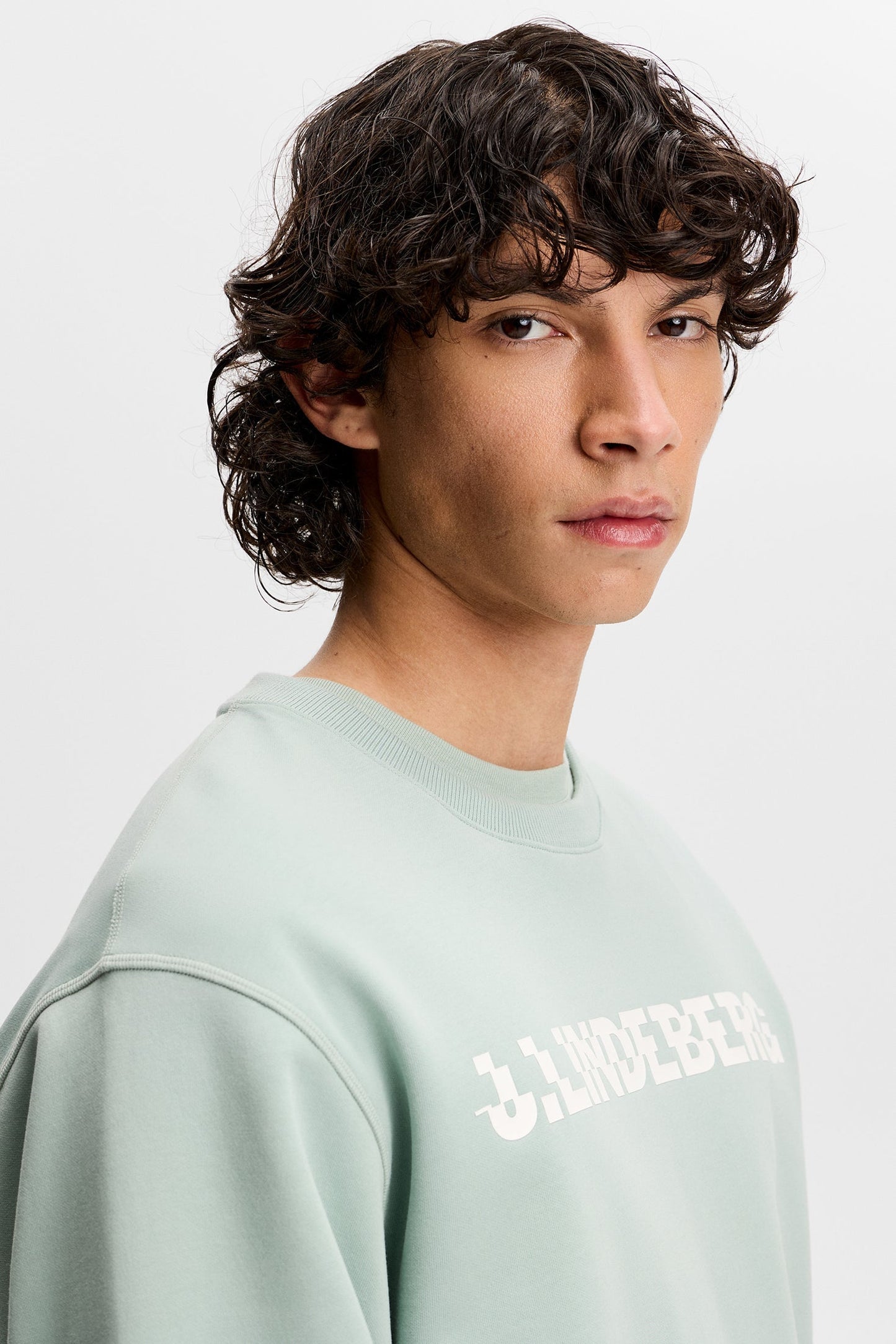 Club Printed  Crew Neck / Jadeite