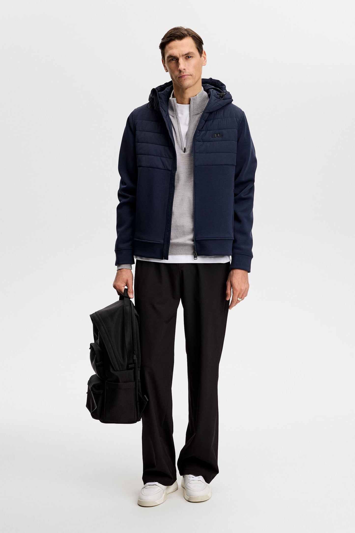 Gage Hybrid Hood Jacket / Navy